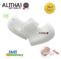 Alithai proteggi tallone ซิลิโคนรองส้นเท้า รักษาส้นเท้าแตก ถนอมดูแลเท้า ปวดเท้า รองช้ำ 3 คู่ (white)