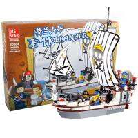 ProudNada Toys ของเล่นเด็กชุดตัวต่อเลโก้เรือโจรสลัด (กล่องใหญ่) JIE STAR PIRATE SERIES 30004 339 PCS