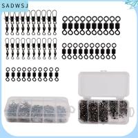 SADWSJ 50 pcs มีความแข็งแรงสูง เหล็กไร้สนิม ที่มีคุณภาพสูง ลูกบอลสำหรับงานหนัก ถังแบริ่ง ขั้วต่อหมุนตกปลา แหวนที่เป็นของแข็ง