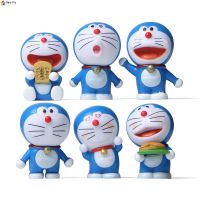 ▩ LEOTA โมเดลตุ๊กตาฟิกเกอร์ Doraemon ขนาดเล็ก ของเล่นสะสม สําหรับเด็ก 6 ชิ้น ต่อชุด