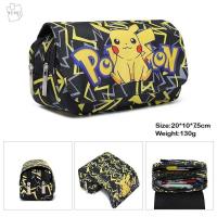 เคสดินสออนิเมะนักเรียนการ์ตูน Pikachu อุปกรณ์การเรียนน่ารัก WENQI กระเป๋าดินสอ กล่องดินสอ กล่องใส่ดินสอกล่องเครื่องเขียนโปเกมอนกระเป๋าดินสอ