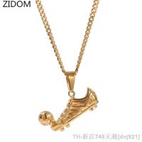 【CW】♗☼  Men Hip hop Football Shoes Soccer Pendant Necklaces fashion male charm pendants necklace HipHop gifts