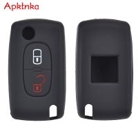 wenminr Apktnka 2 Button Silicone Car Remote Key Fob Cover Case For Peugeot 308 207 307 807 For Citroen C3 Picasso C-Crosser C4