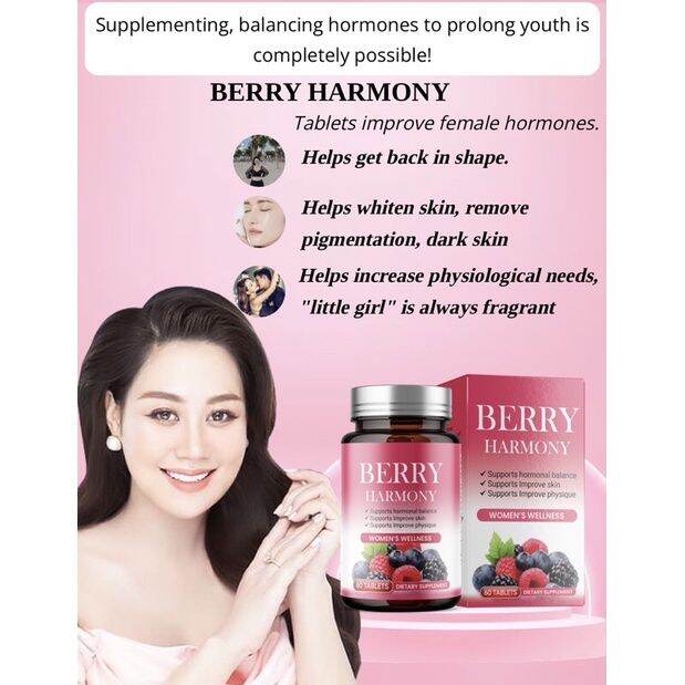♛ELICARE BERRY HARMONY Balance Female hormones tablet☚ Lazada PH