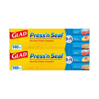 Brand of Glad An item of Glad Press N Seal Plastic Wrap, 2 pk./140 sq. ft.- Bulk Discount 140 Sq Ft (Pack of 2)