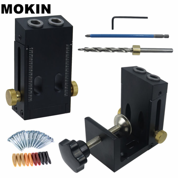 Pocket Hole Jig Kit Quick Inclined Hole Doweling Jig 15 Degree