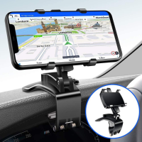 Car Phone Holder 4 To 7 Inch Tablet Multifunctional Clip Mounting cket 360 Degree Rotating Dashboard