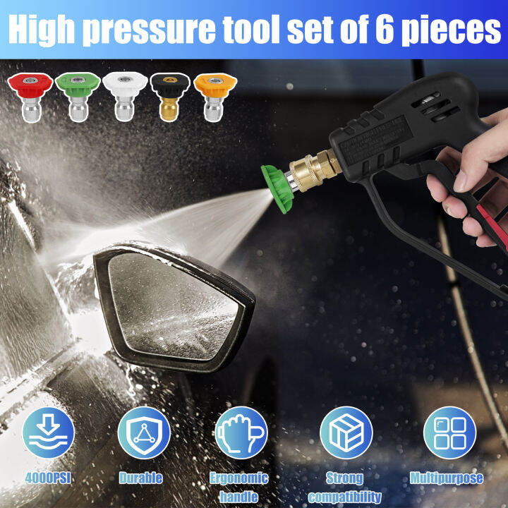 Pressure Washer Tool with M22 to 14mm Inlet 4000PSI High Pressure