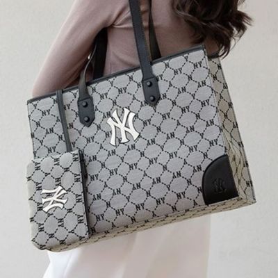MLBˉ Official NY Bag ladies 2022 new high-grade canvas bag high-end royal sister ins sen series versatile high-end sense large capacity