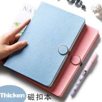 Notebooks Retro Magnetic Clasp Notebook Diary Business Notebook Student Leather-bound Girl