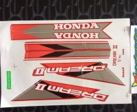 สติ๊กเกอร์ HONDA DREAM II สีแดง ปี 1990  ราคาถูกที่สุด คุณภาพดี