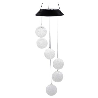 Outdoor Solar-Powered Hanging Wind Chime, Windchimes Unique Outdoor Yard Garden Decor Best Gifts for Mom Durable Easy to Use