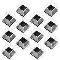 Mlinstudio 12PCS Cube Mineral ตัวอย่างเก็บตัวอย่างสี่เหลี่ยมจัตุรัส Square ตัวอย่างกล่องแสดงกล่อง