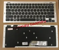 For Sony VGN-SR VGNSR GR Greek Keyboard 148088391 81-31405001-79 Silver Frame Black Laptop Keyboard