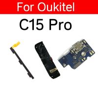 USB Charger Charging Prot Board สําหรับ Oukitel C15 Pro Power Volume ปุ่มด้านข้าง Flex Cable ลําโพง Buzzer Ringer Repair Parts