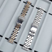 Suitable For 20 22 24mm High Quality Stainless Steel Watchband Breitling Watch Strap Men Bracelet Push-Button Hidden Clasp Logo On