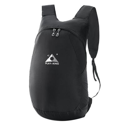 PLAY-KING Lightweight Foldable Backpack Waterproof Mini Travel Backpack Women Men Bag for Camping