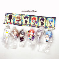 Gashapon ครบเซ็ท ภาค The Movie 2 พวงกุญแจโมเดลการ์ตูน Gintama กินทามะ งานกาชาปองลิขสิทธิ์แท้ Bandai จากญี่ปุ่น