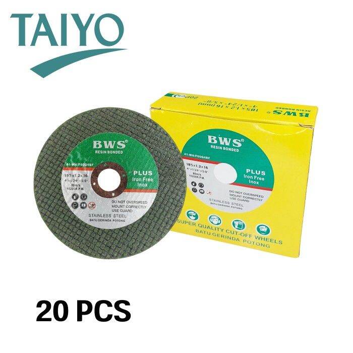 Batu Gerinda 4 Inch BWS 1 DUS 20 Potong 105 X 1.2 Mata Cutting Wheel 4 ...