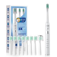 【LZ】™☁﹉  Seago-escova de dentes elétrica recarregável para adulto escova de dentes sônica ultrassônica tipo c 5 modos supercharged indicador led inteligente ipx7