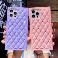 ▣◘♦ Luxury Glitter Square Diamond Phone Case For iPhone 13 Pro Max 12 Mini 11 X XS MAX XR 7 8 Plus SE2 Fashion Soft TPU Back Cover