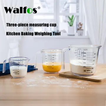 1pc Thickened Borosilicate Glass Measuring Cup With Scale For Baking,  Breakfast, Household Use