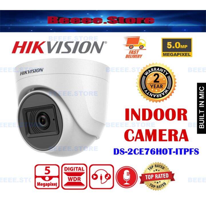 HIKVISION DS2CE76H0TITPFS 5MP Fixed 4IN 1 Build In Mic Audio Over