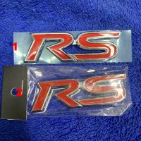 RS อักษร TOYOTA VIOS YARIS COLLORA ALTIS กาว2หน้า ดำ แดง RACING รถแต่ง โลโก้ logo