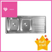 ซิงค์ฝัง 2 หลุม 1 ที่พัก LINEA VIO120 สเตนเลสBUILT-IN SINK LINEA VIO120 2B1D STAINLESS STEEL **ราคาดีที่สุด**