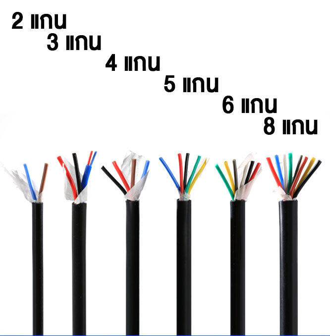 g2g-สายไฟซิลิโคน-8-คอร์-x-0-5-มิล-สำหรับงานไฟฟ้า-รถไฟฟ้า-สายคันเร่ง-หน้าปัด-สายสัญญาณต่าง-ๆ-ราคาต่อเมตร