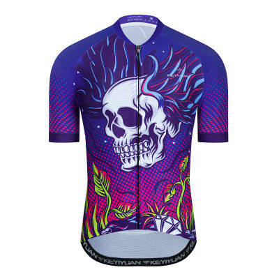 KEYIYUAN 2022 Summer Pro Cycling Clothes Mens Short-sleeved Shirt Sportswear Bicycle Clothes With Pockets Abbigliamento Ciclismo