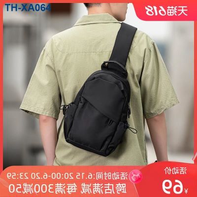 Yohji Messenger กระเป๋าผู้ชายเรียบง่ายกระเป๋าสะพายผู้ชาย Satchel กระเป๋า 2023 ใหม่กระเป๋าสะพายหลังขนาดเล็กรุ่นกีฬา