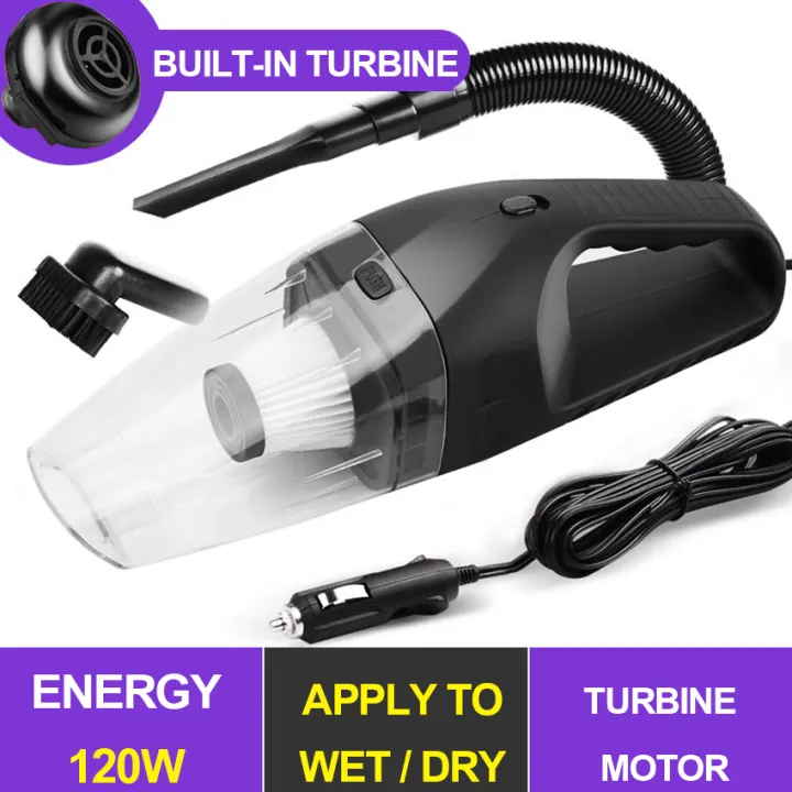 KSL high power Handheld vacuum 120W Powerful suction Car vacuum cleaner