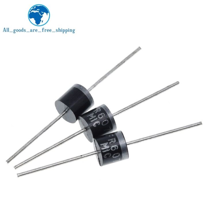 10PCS 6A FR607 1000V ไดโอดกู้คืนอย่างรวดเร็ว