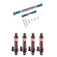 2 Set RC Car Part: 1 Set Metal Adjustable Steering Linkage Servo Link Pull Rod Turnbuckle &amp; 1 Set Shock Absorbers