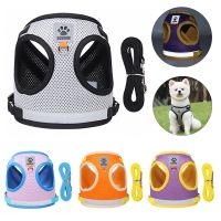 Reflective Safety Pet Dog Harness and Leash Set for Small Medium Dogs Cat Harnesses Vest Puppy Chest Strap Pug Chihuahua Bulldog Leashes