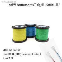 ♀۞ UL10064 32AWG High Temperature Micro Wire Teflo PTFE FEP Sheath Soft Solder Tin Plated Copper Electronic Cable Multi Core Line