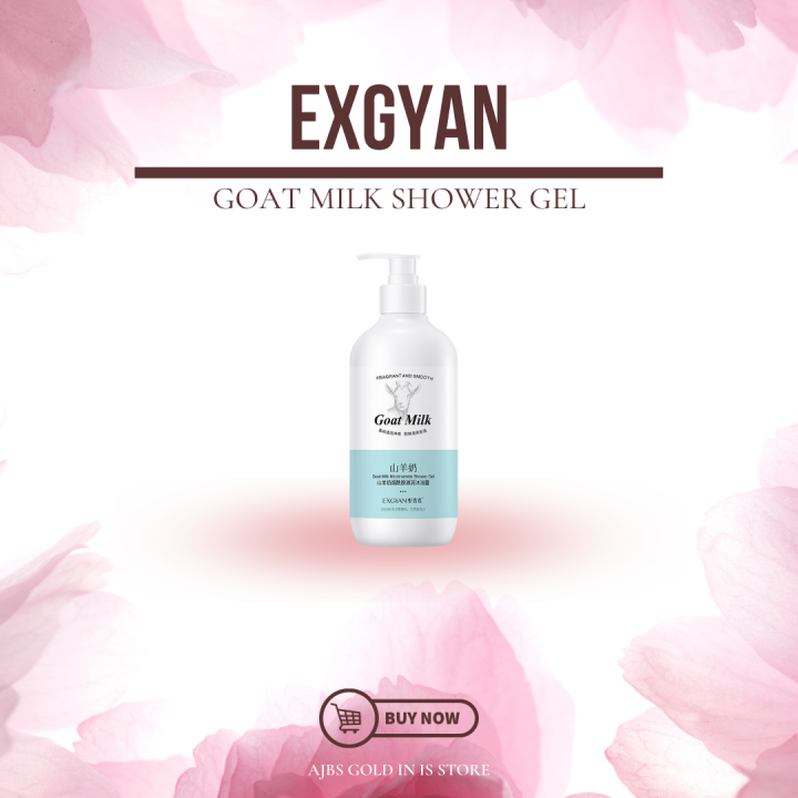 LEGIT EXGYAN Goat milk body Whitening Shower Gel Permanent Whitening baby Shower Gel Skincare