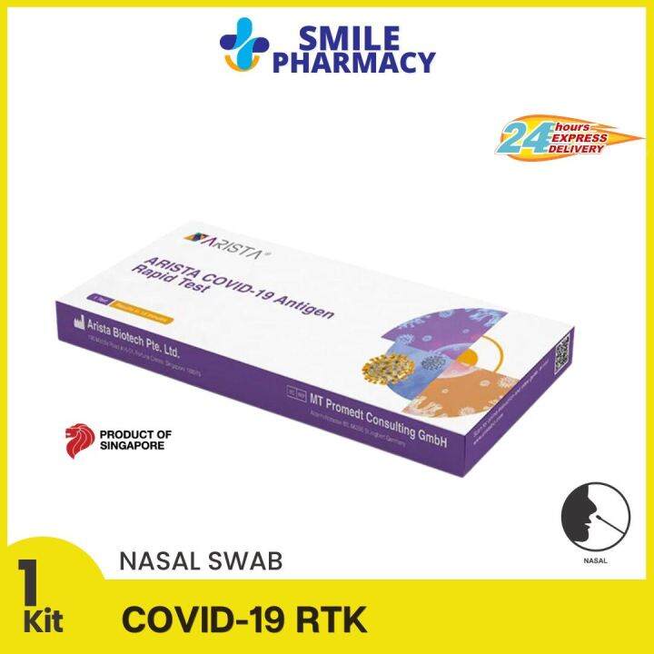 ARISTA Nasal Antigen Covid 19 Test Kit 1 Kit/Box Lazada