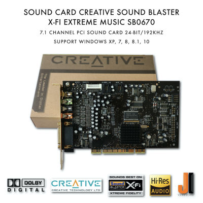 Sound Card Creative Sound Blaster X-Fi XtremeMusic SB0670 7.1 Channel (PCI) (Secondhand)