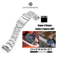 สายนาฬิกา strapcode รุ่น Super-O Boyer (super oyster) for seiko 5 sport GMT