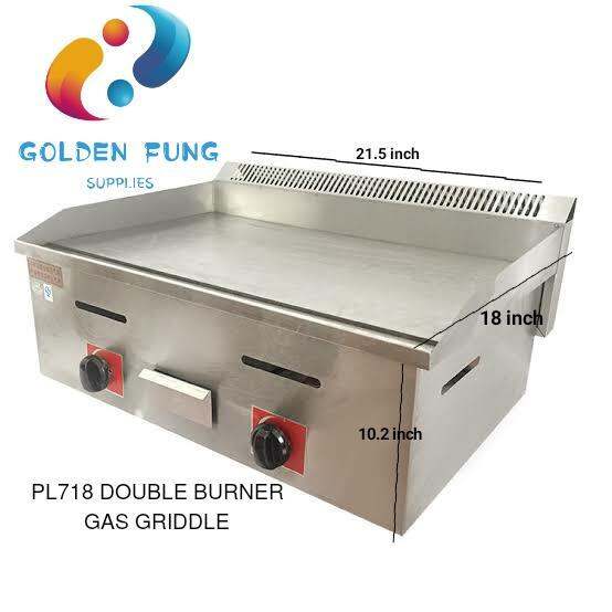 COMMERCIAL GAS GRIDDLE PL 718 LARGE Multi Purpose Burger grill