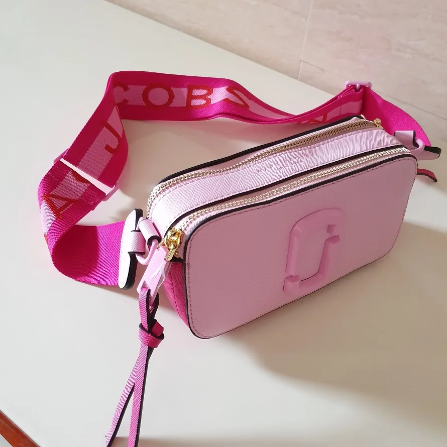 Snapshot Leather & Ceramic Shoulder Bag - Pink - Marc Jacobs