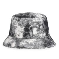 Lady Spring Summer Tie Dye Outdoor Panama Fisherman Cap Hat For Women Cotton Bucket Hats