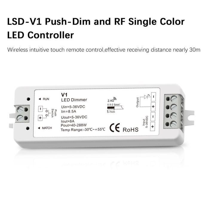 worth-buy-นำ-pwm-ตัวลดแสงอาร์เอฟไร้สาย2-4g-4-zone-wifi-รีโมทคอนโทรล-dc12-24v-การปรับความสว่างสำหรับแถบ