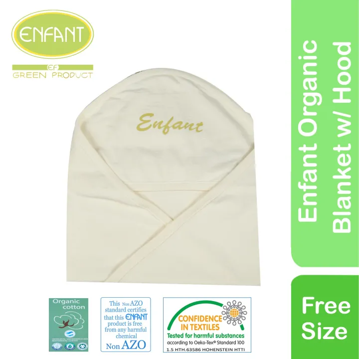 Enfant Organic Baby Newborn Receiving Blanket with Hood Lazada PH