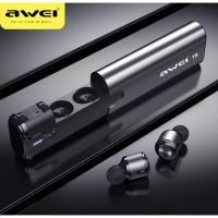 สินค้าขายดี!!! Awei T8 TWS หูฟังบลูทูธไร้สายหูฟัง Power Bank Dual ไมโครโฟนสเตอริโอ In-Ear หูฟังสำหรับ SMART โทรศัพท์ แท้100%