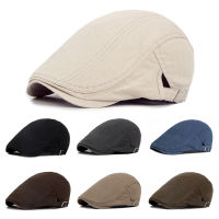 Cotton Newsboy Cap Adjustable Flat Cap Cotton Beret For Men Adjustable Beret Cap Mens Beret Hat