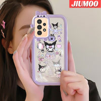 JIUMOO A13ปลอกสำหรับ Samsung 5G เคส A04s ลายการ์ตูนเค้กคุโรมีสีสันสดใสน่ารักน้อยมอนสเตอร์เลนส์กล้องถ่ายรูปแบบนิ่มซิลิโคนเคสใสกันกระแทกแบบใสง่ายป้องกัน