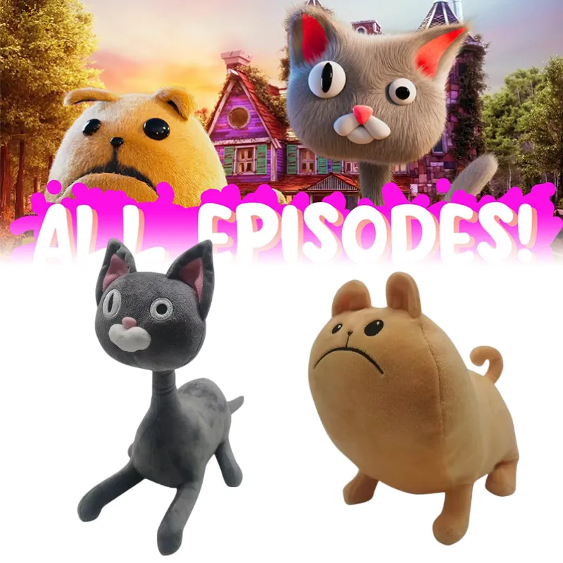 Noodle Youtube And Bun Plush Toys Cat Dog Plushies Cute Cartoon ...